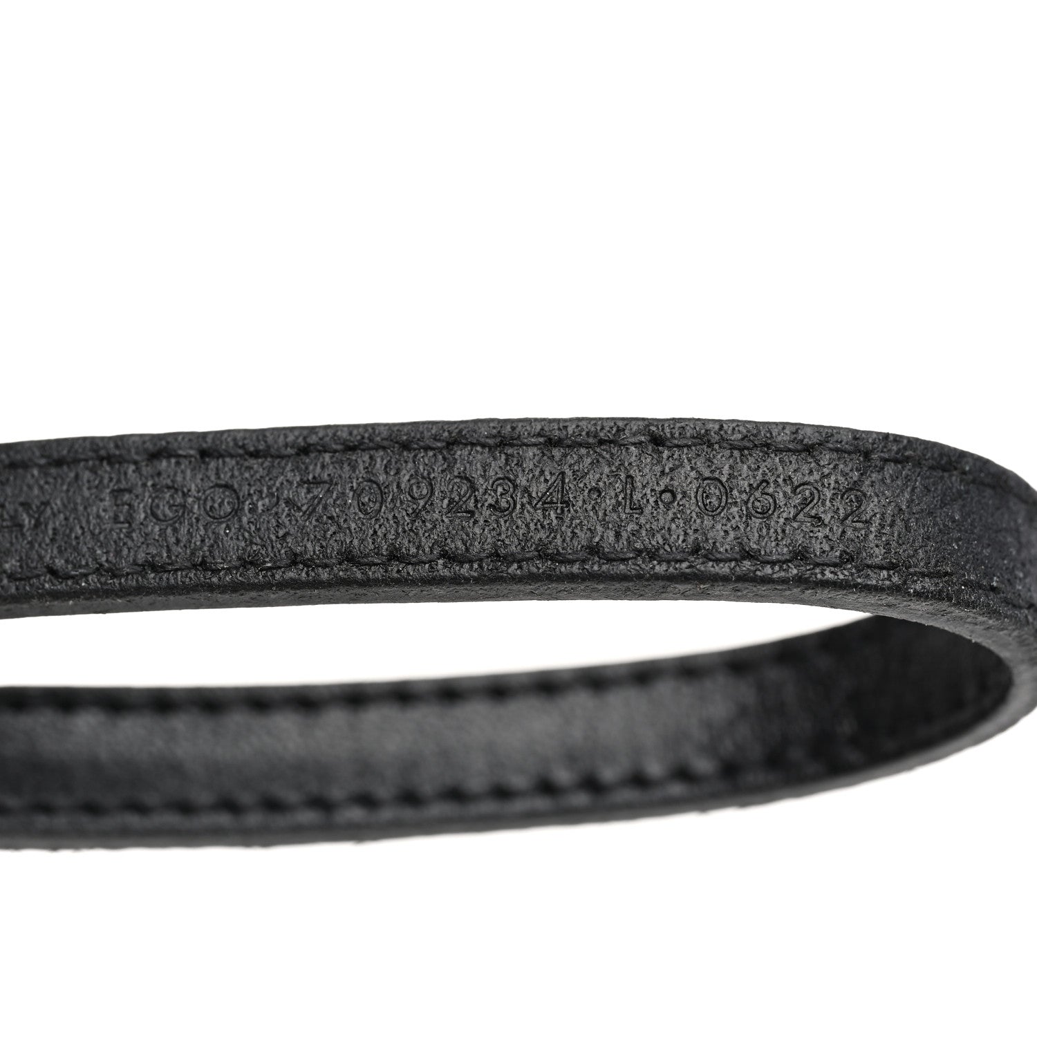 Saint Laurent Leather Lucky Bone Double Wrap Bracelet Black 5 of 9