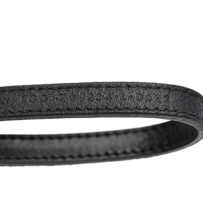 Saint Laurent Leather Lucky Bone Double Wrap Bracelet Black 5 of 9