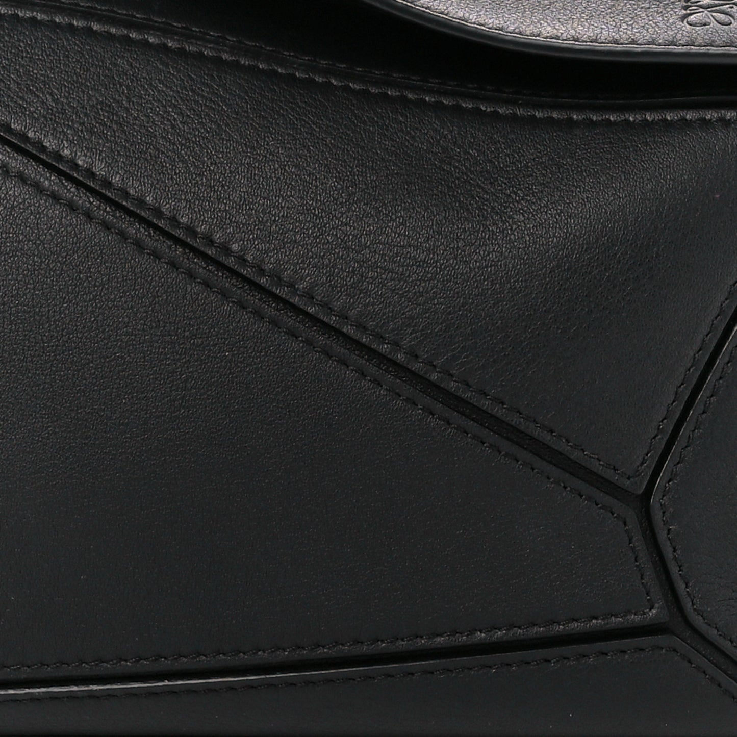 Calfskin Small Puzzle Bag Black