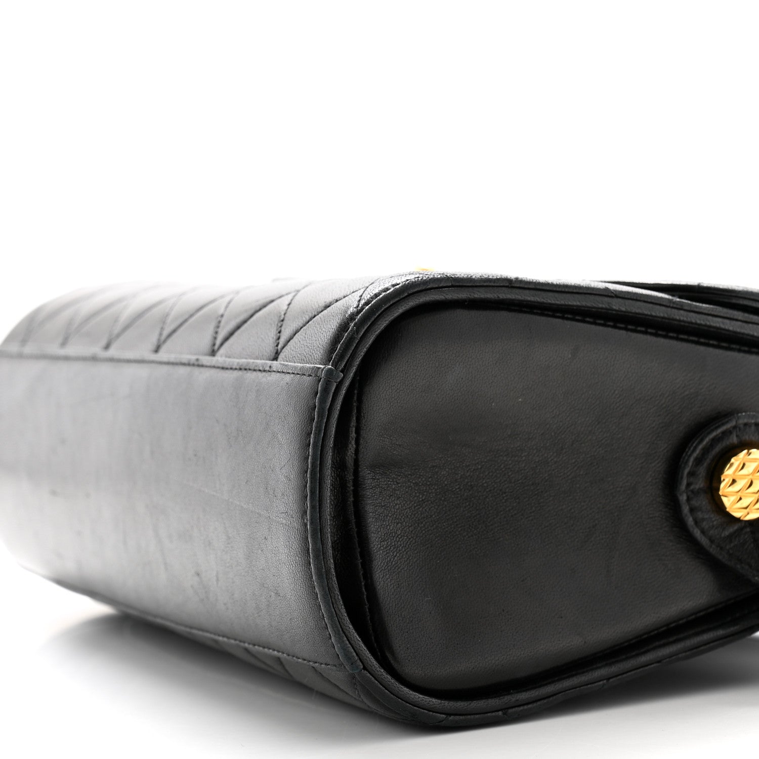 Chanel Lambskin Quilted CC Flap Shoulder Bag Black 11 of 13