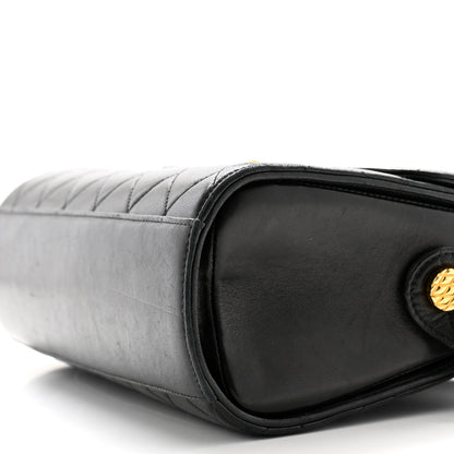 Chanel Lambskin Quilted CC Flap Shoulder Bag Black 11 of 13
