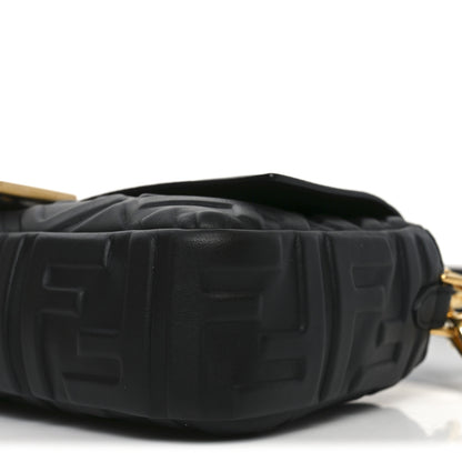Fendi Nappa FF 1974 Embossed Baguette Black 10 of 10