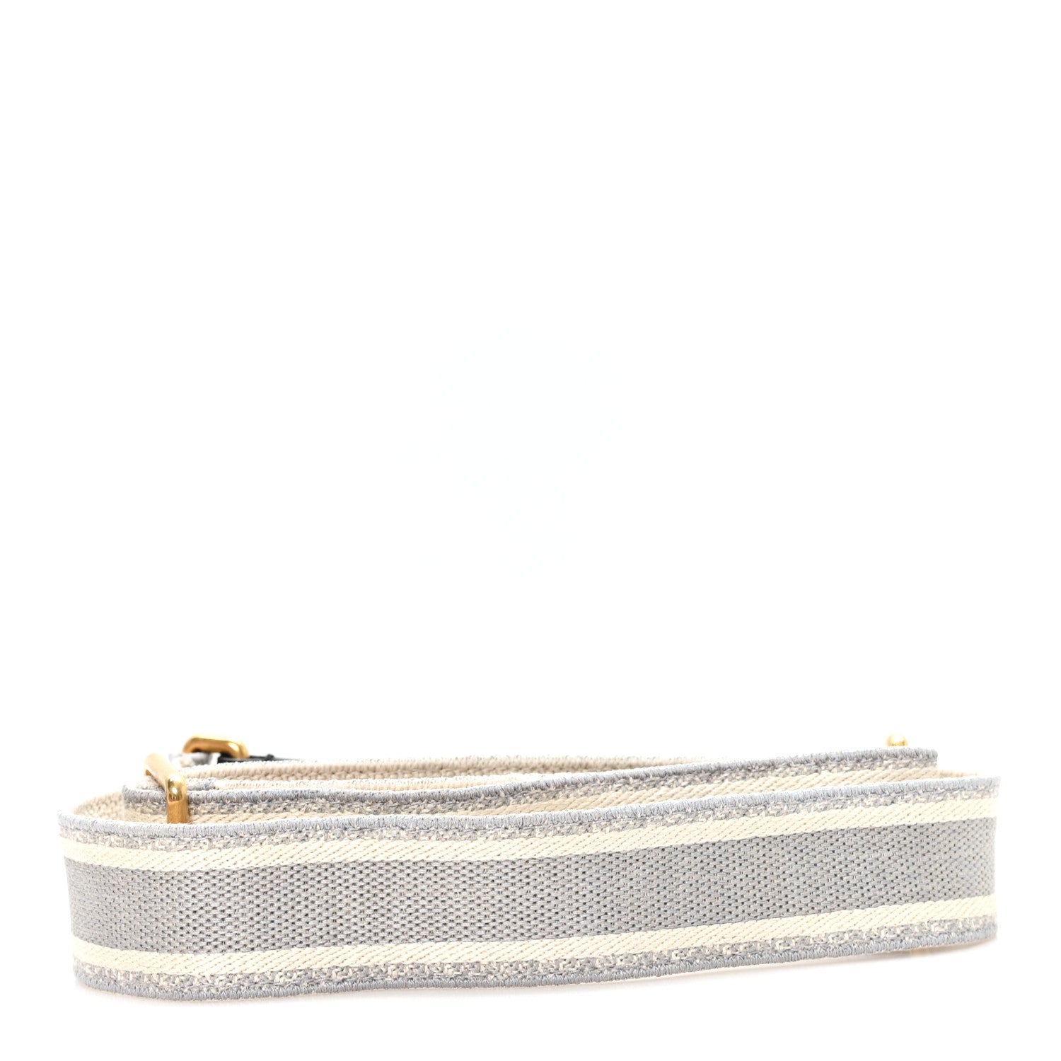 Christian Dior Canvas Embroidered Adjustable Shoulder Strap  Grey 2 of 3