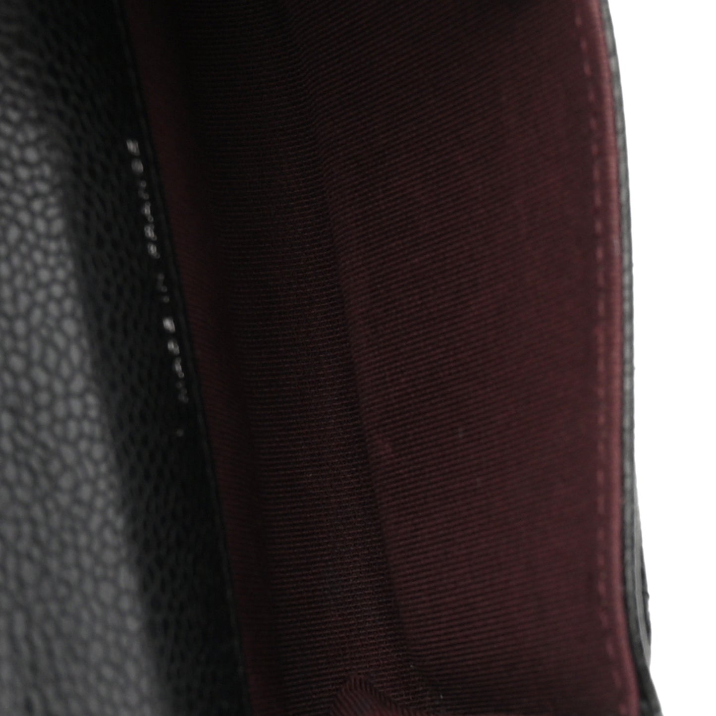 Caviar Quilted Flap Card Holder Wallet Black