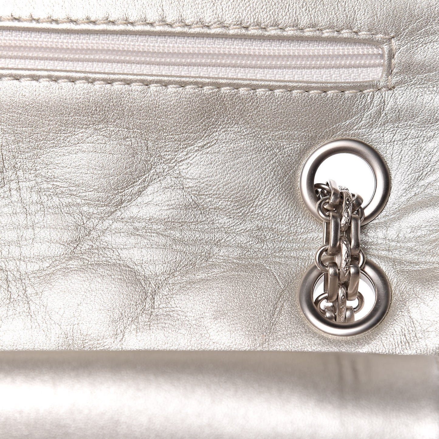 Metallic Lambskin 2.55 Reissue 225 Flap Pale Gold