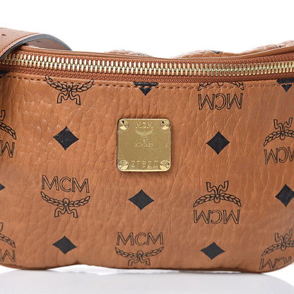 MCM Visetos Stark Belt Bag Cognac 9 of 9