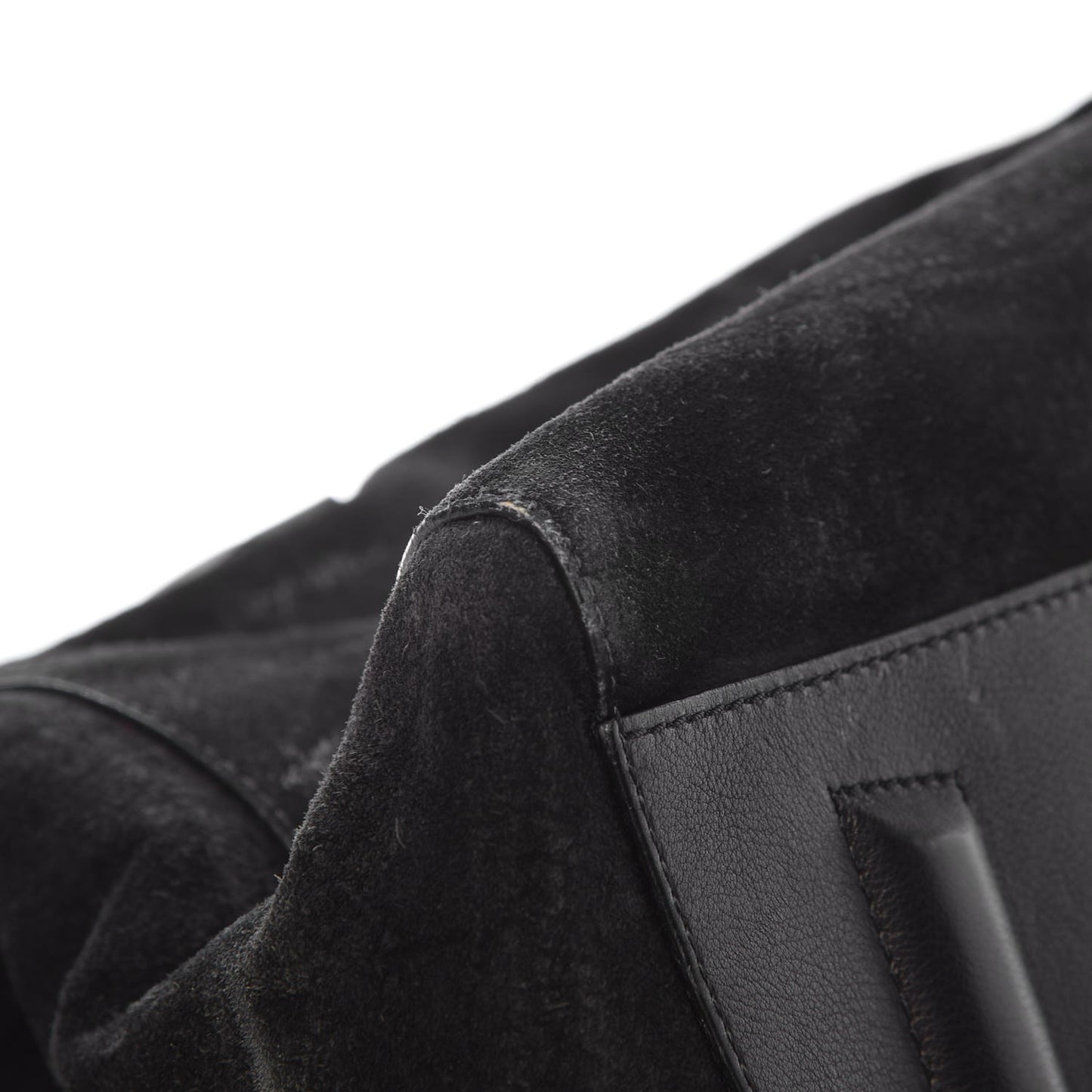 Suede Calfskin Large Antigona Black