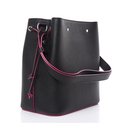 Louis Vuitton Calfskin Lockme Bucket Black 3 of 11