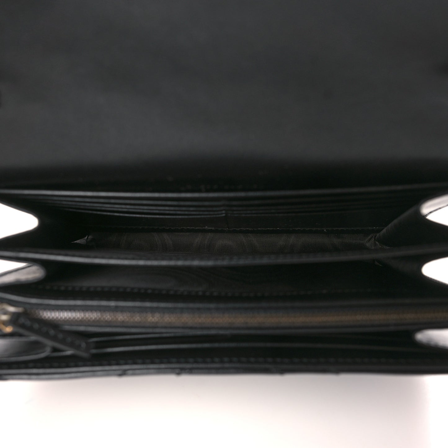 Calfskin Matelasse GG Marmont Chain Wallet Black
