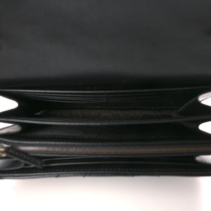 Gucci Calfskin Matelasse GG Marmont Chain Wallet Black 5 of 10