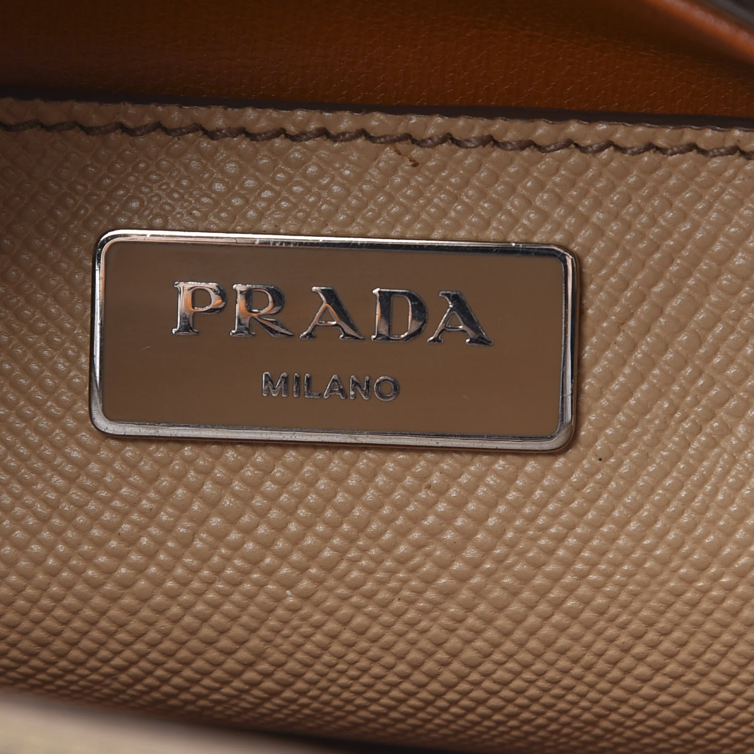 Prada Saffiano Cuir Twin Tote Noisette 6 of 15