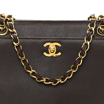 Chanel Caviar Shopper Tote Brown 8 of 12