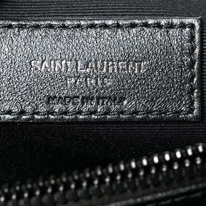 Saint Laurent Calfskin Y Quilted Monogram Medium Loulou Chain Satchel Black 7 of 11