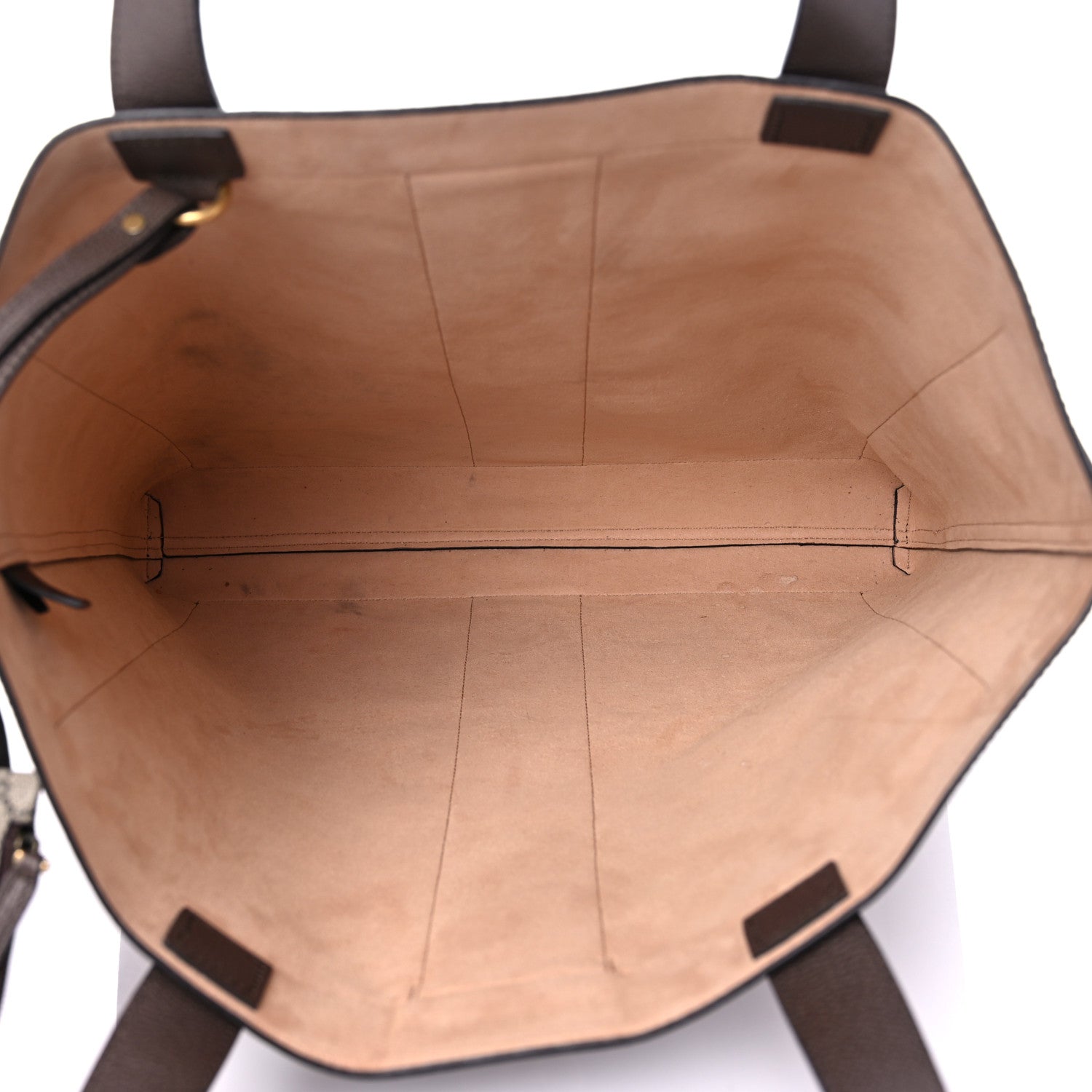 Gucci GG Supreme Monogram Web Large Ophidia Vertical Shopping Tote Brown 6 of 15