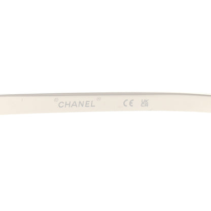 Chanel Metal Mirrored Crystal CC Oval Sunglasses 71559 Pink 5 of 8