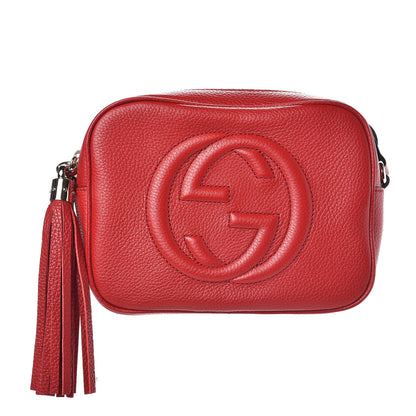 Gucci Pebbled Calfskin Small Soho Disco Bag Tabasco Red 1 of 7
