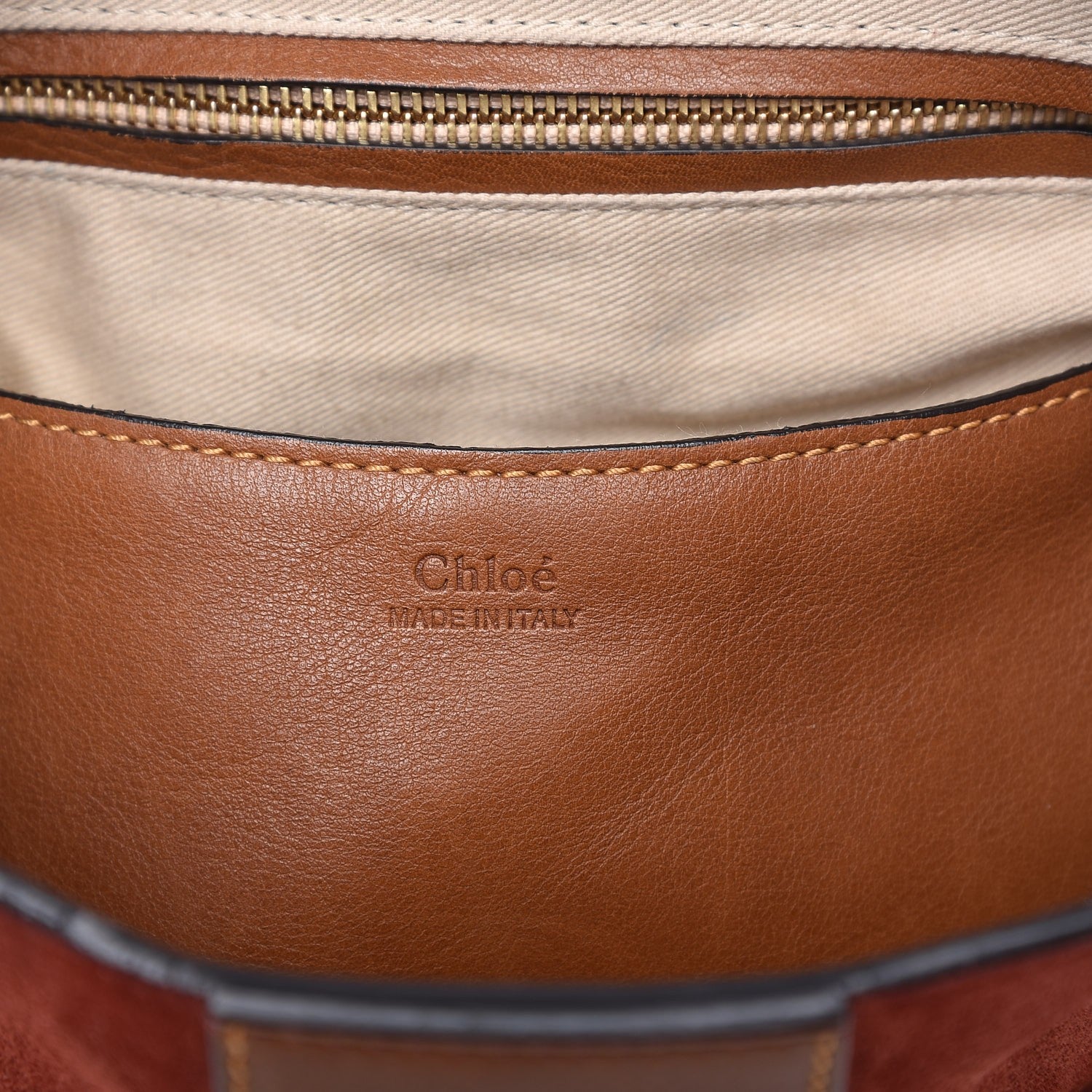 Chloe Suede Studded Small Lexa Shoulder Bag Saffron Red 8 of 14