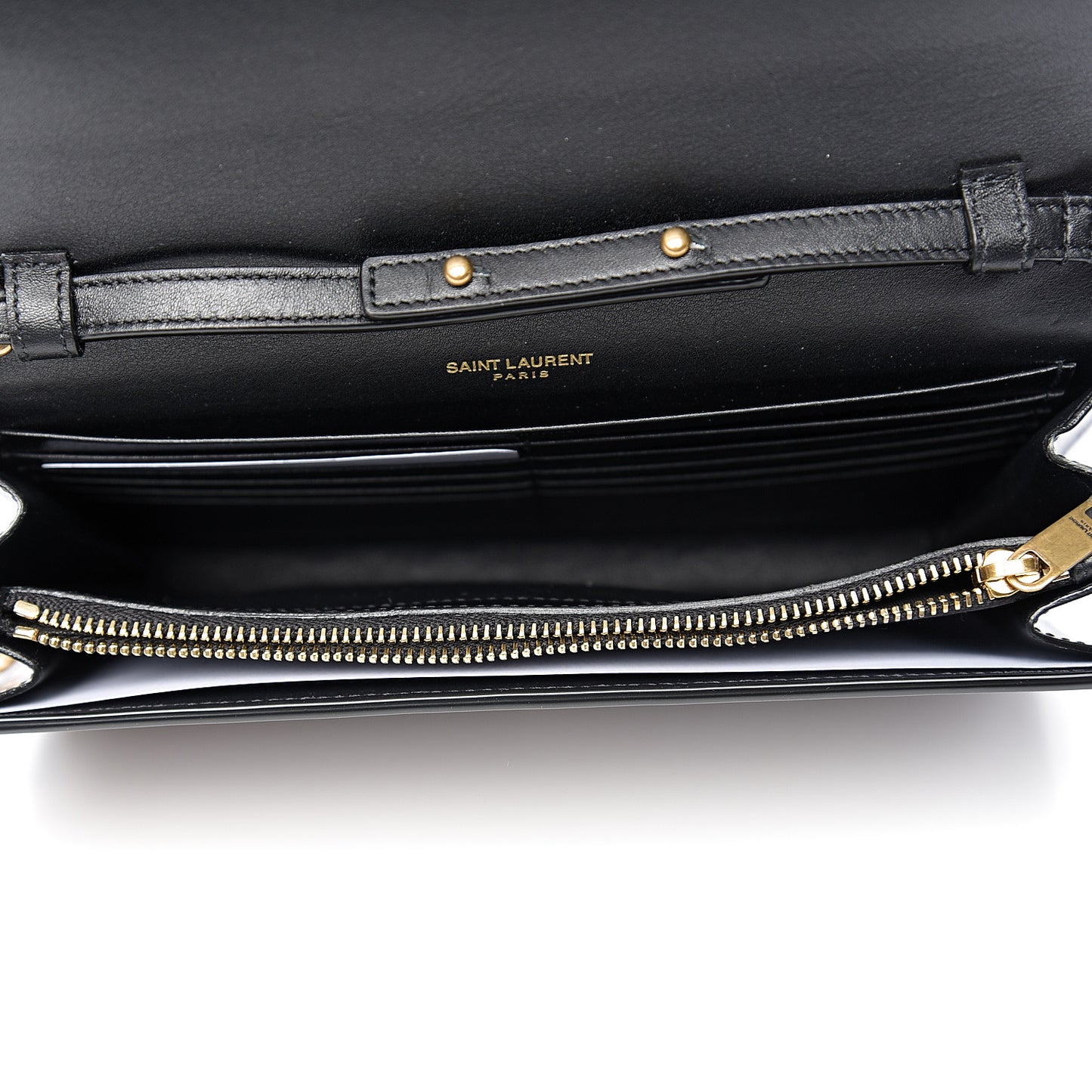 Patent Monogram Chain Wallet Tortoiseshell