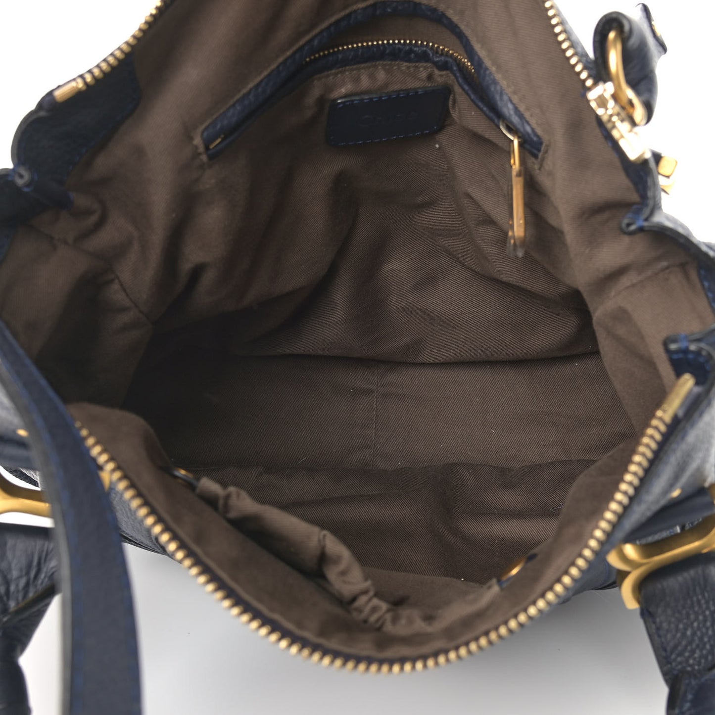Calfskin Medium Marcie Satchel Navy