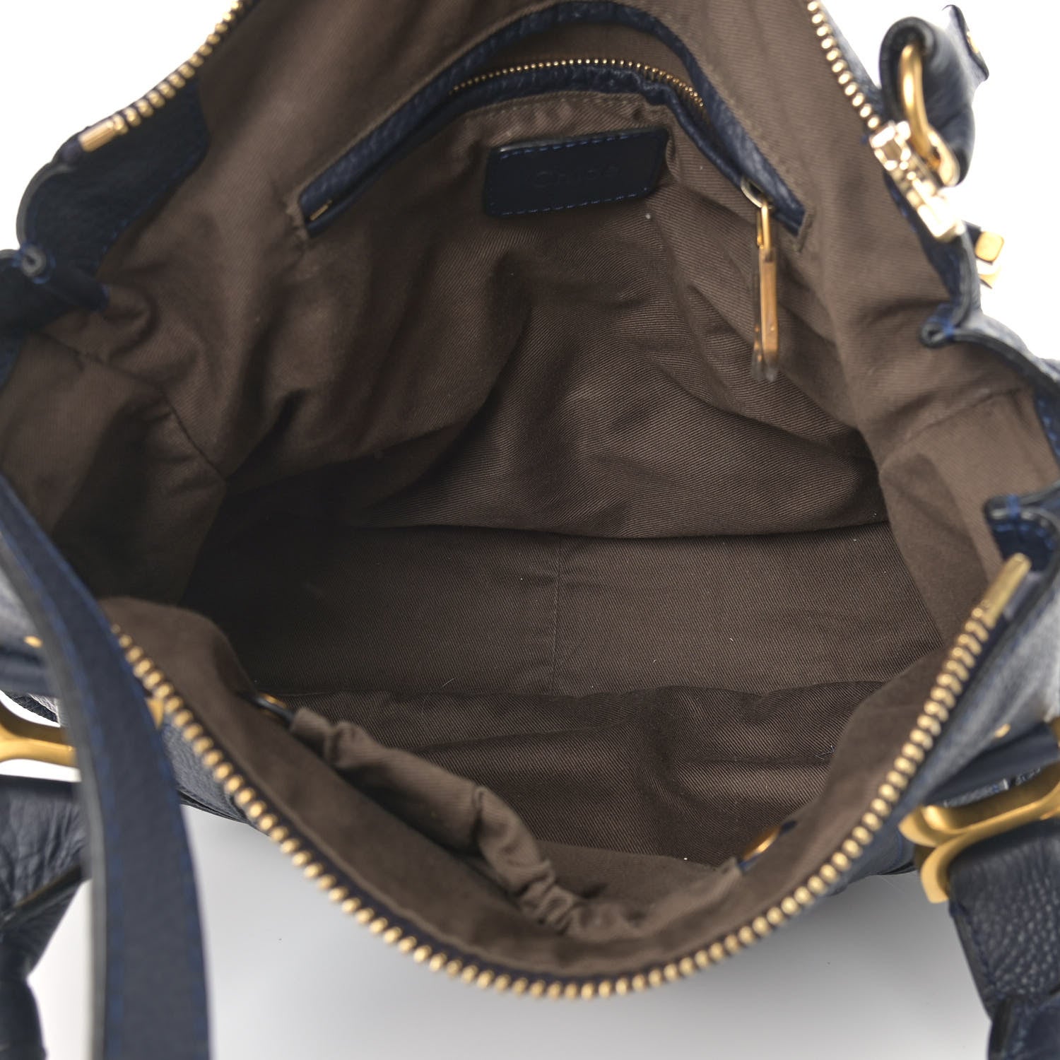 Chloe Calfskin Medium Marcie Satchel Navy 4 of 9