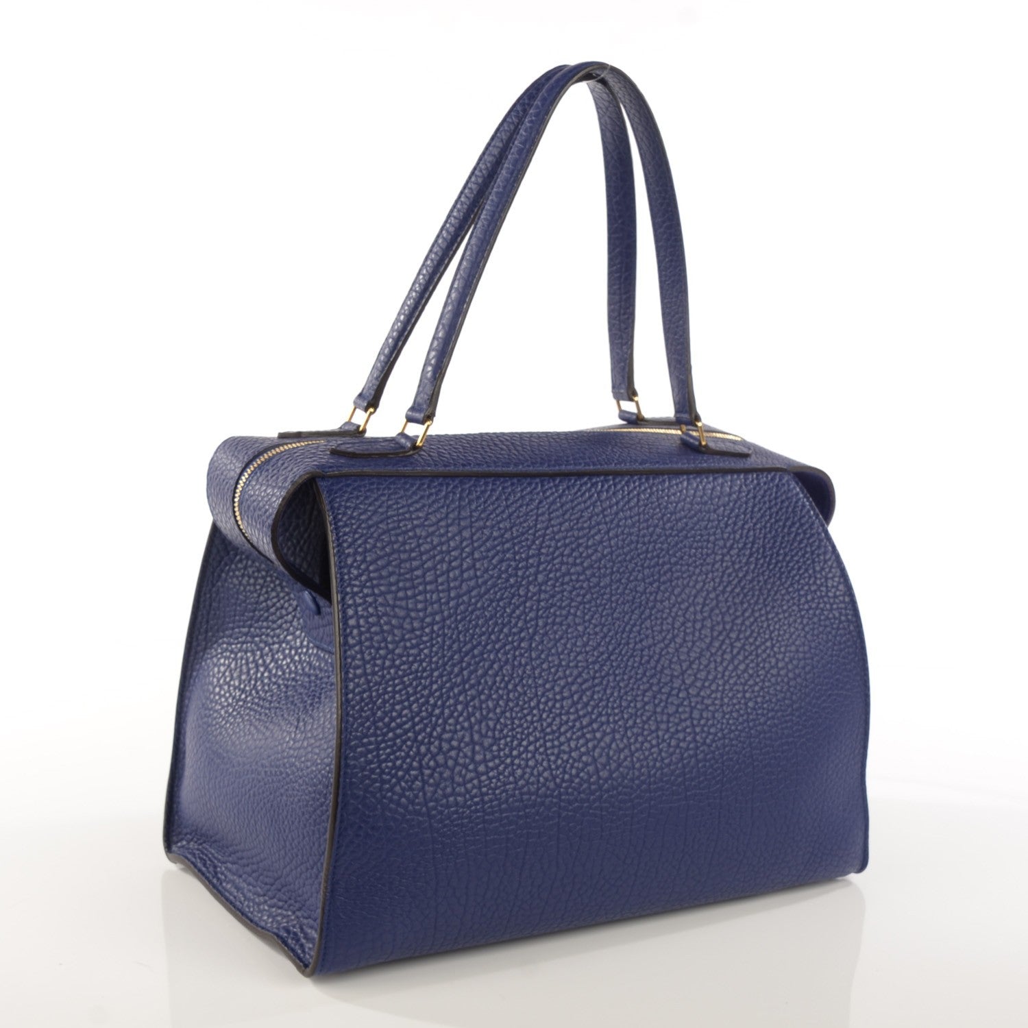 Celine Bullhide Calfskin Medium Ring Bag Indigo 3 of 7
