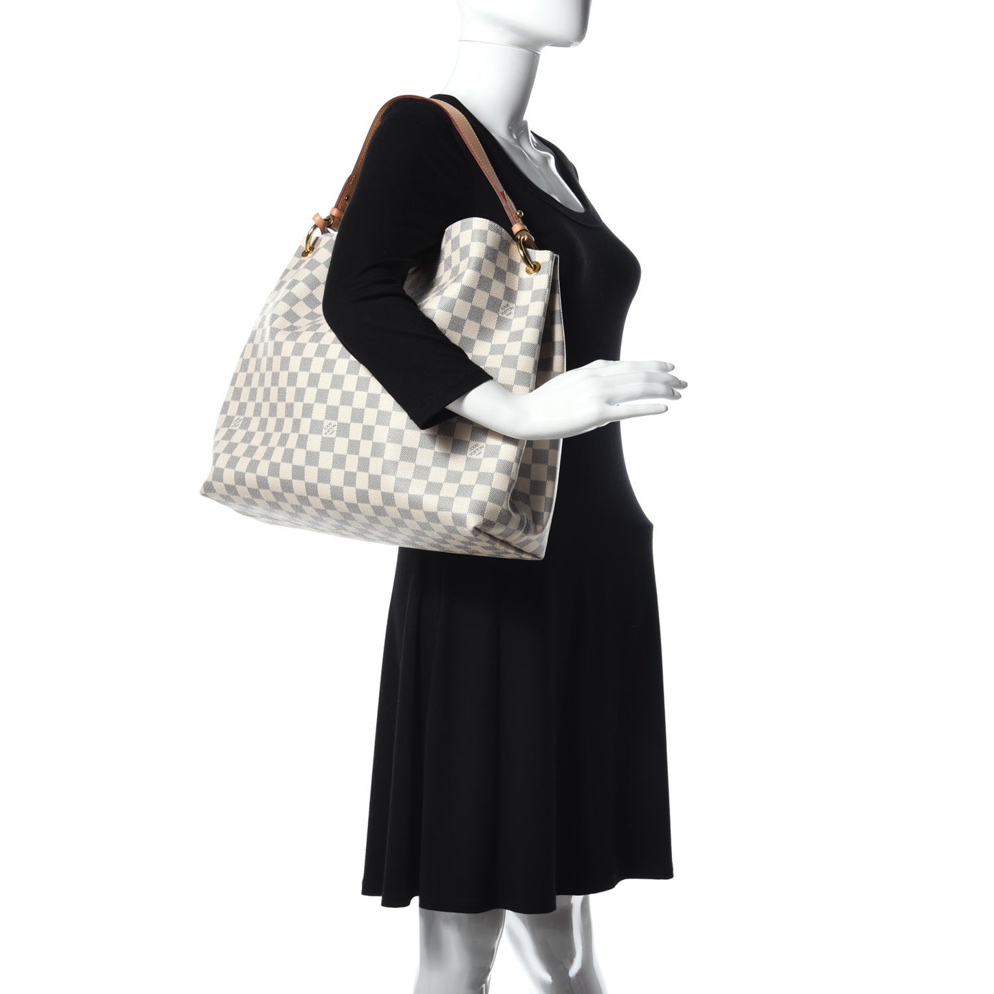 Damier Azur Graceful MM Rose Ballerine