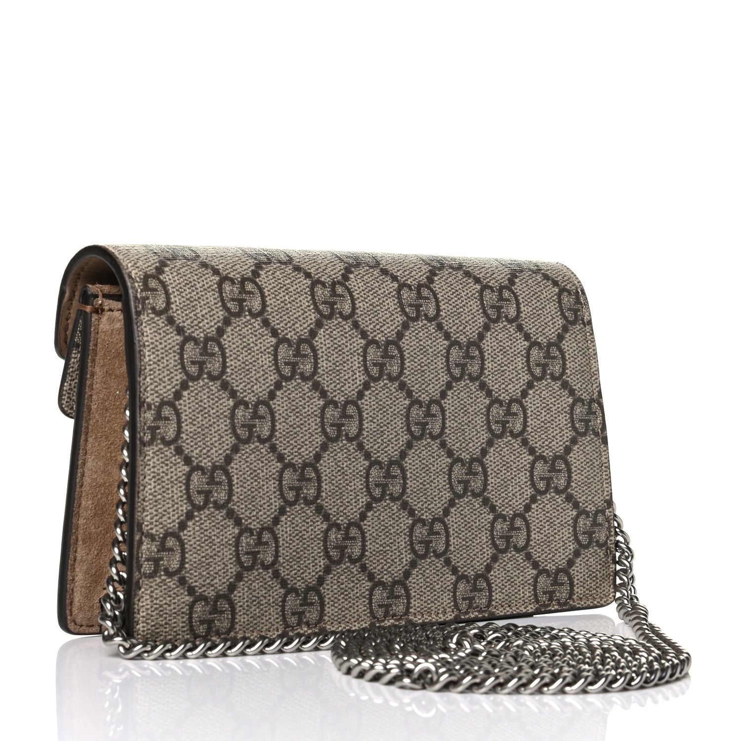 Gucci GG Supreme Monogram Super Mini Dionysus Shoulder Bag Taupe 2 of 5