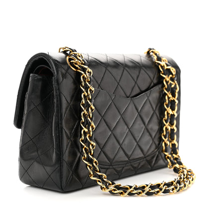 Chanel Lambskin Quilted Small Double Flap Black 2 of 12