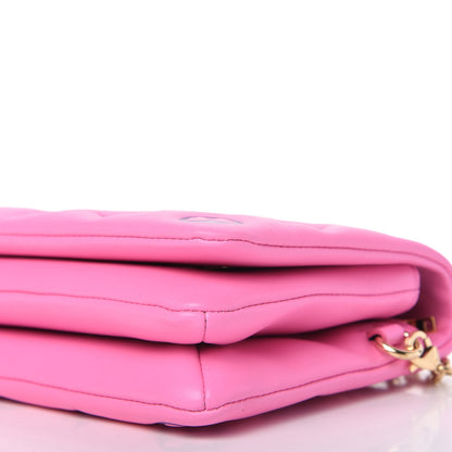 Louis Vuitton Lambskin Embossed Monogram Vuittamins Pochette Coussin Rose Violet 7 of 10