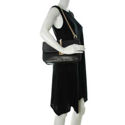 Valentino Garavani Vitello Large Glam Lock Rockstud Flap Black 2 of 7