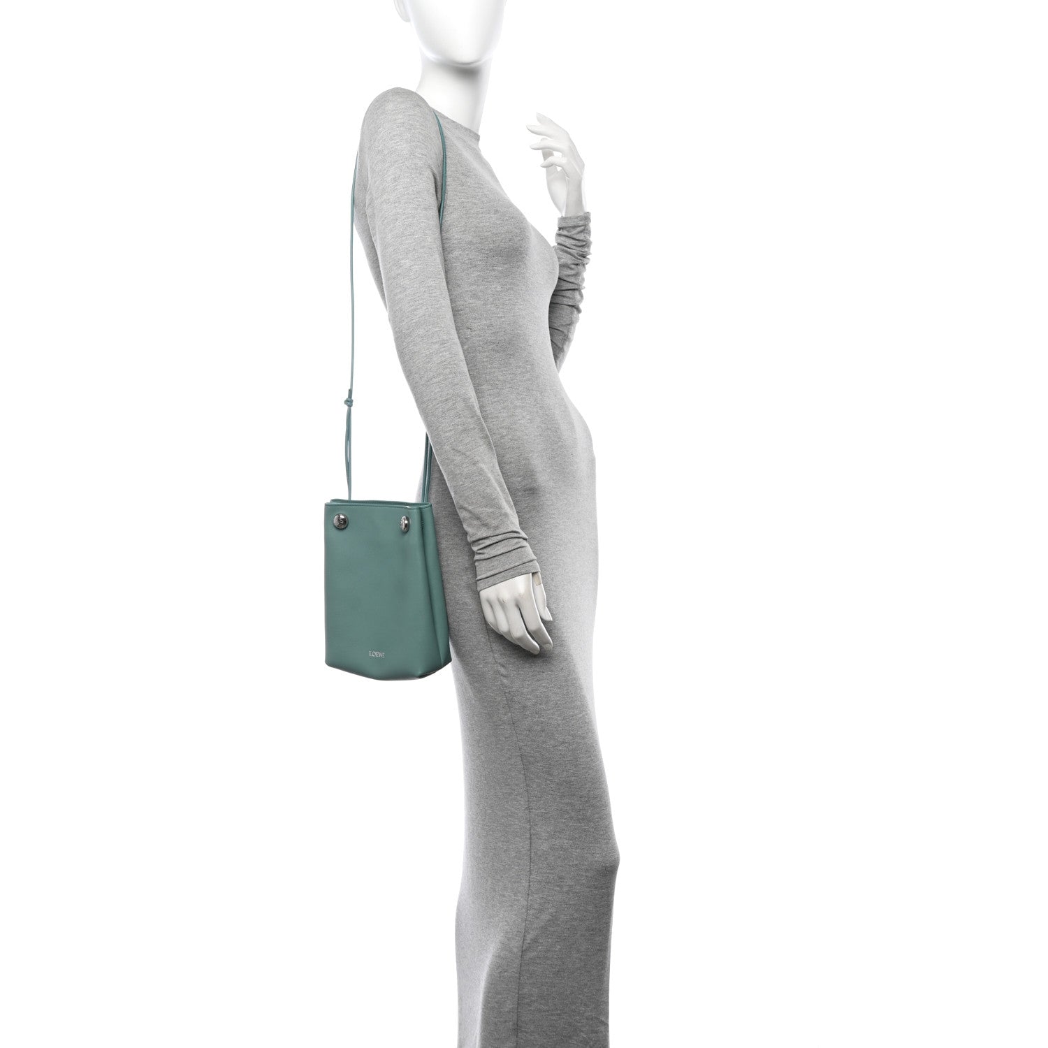 Loewe Smooth Calfskin Pebble Pouch Water 2 of 12