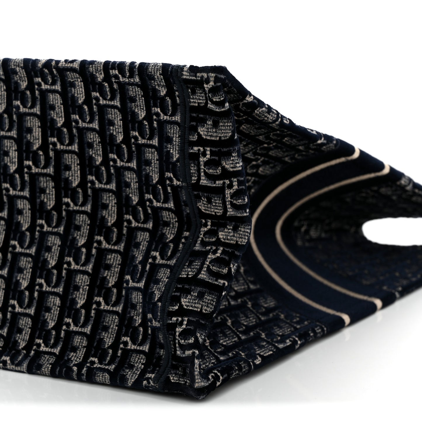 Oblique Velvet Large Book Tote Blue Multicolor Blue Multicolor