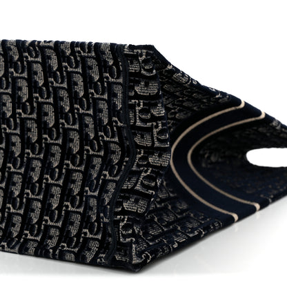 Christian Dior Oblique Velvet Large Book Tote Blue Multicolor Blue Multicolor 10 of 11