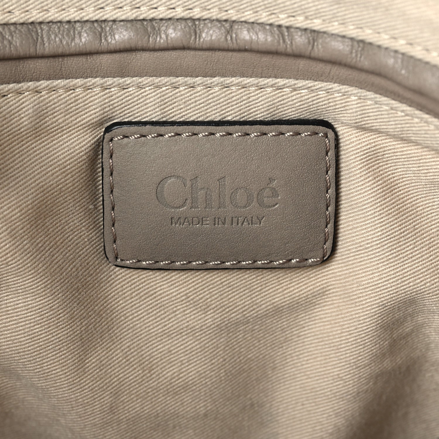 Chloe Calfskin Studded Medium Marcie Satchel Grey 5 of 8
