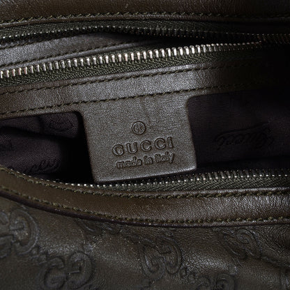 Gucci Guccissima Medium GG Twins Hobo Olive Green 6 of 7