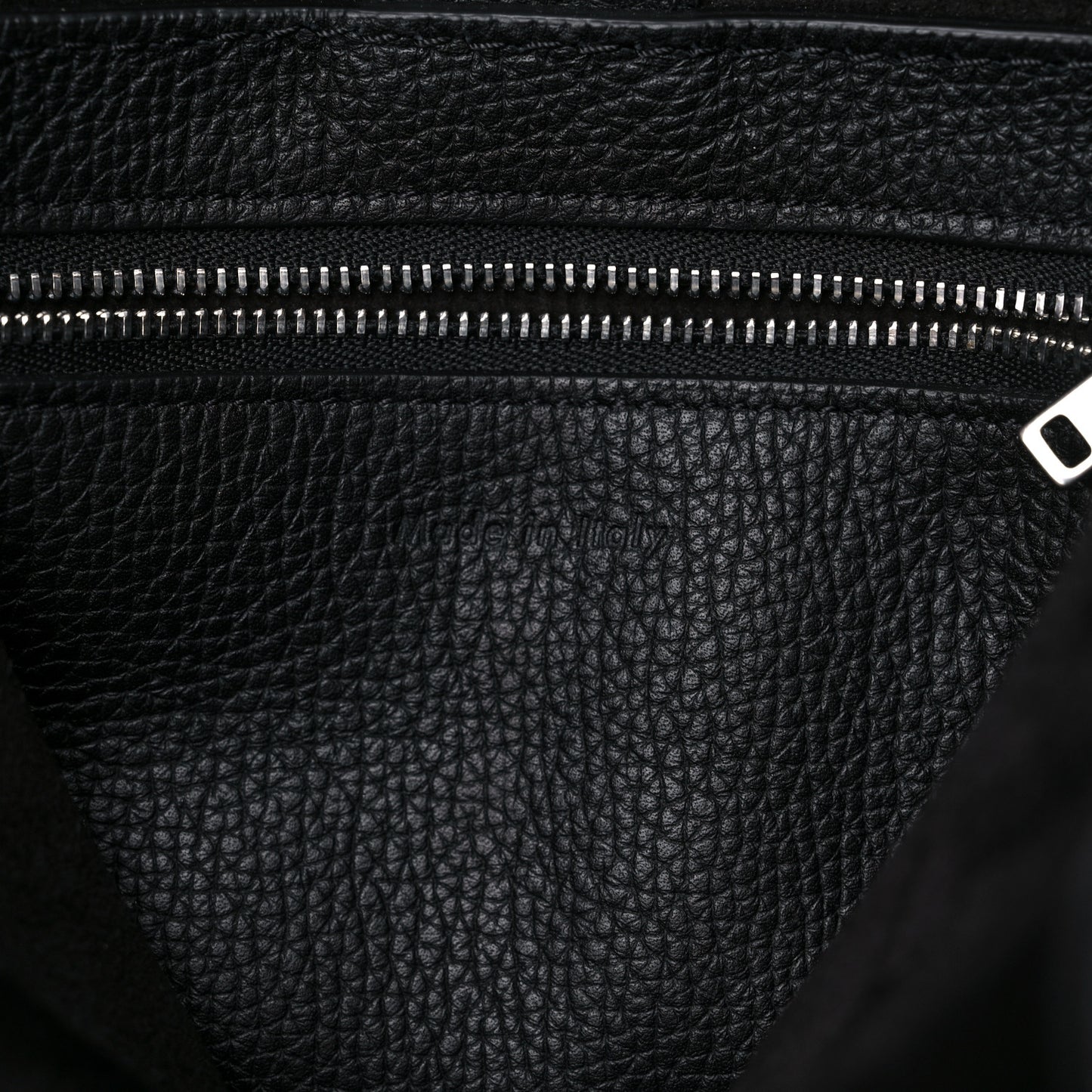 Supple Grained Calfskin Small Long Strap Big Bag Black
