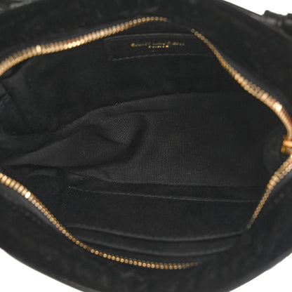 Saint Laurent Velour Matelasse Monogram Lou Belt Bag Black 5 of 10
