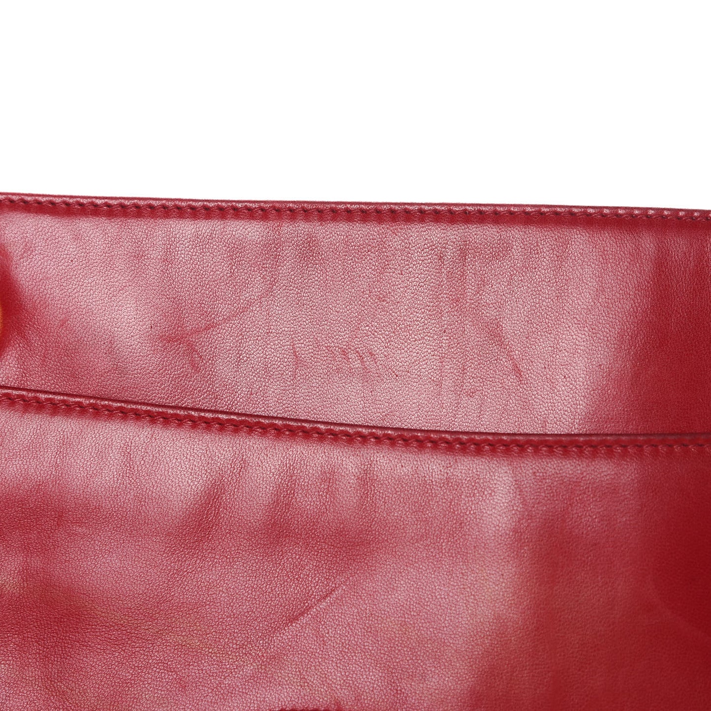 Lambskin CC Shoulder Bag Red