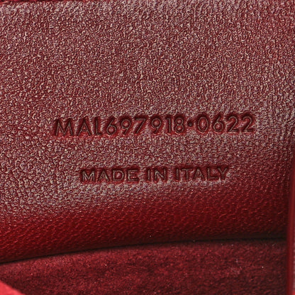 Saint Laurent Calfskin Medium Paris VII Flat Hobo Red 9 of 12