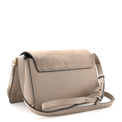 Chloe Suede Calfskin Small Faye Shoulder Bag Motty Grey 3 of 12