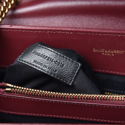 Saint Laurent Calfskin Y Quilted Monogram Medium Loulou Chain Satchel Palissandre 8 of 15