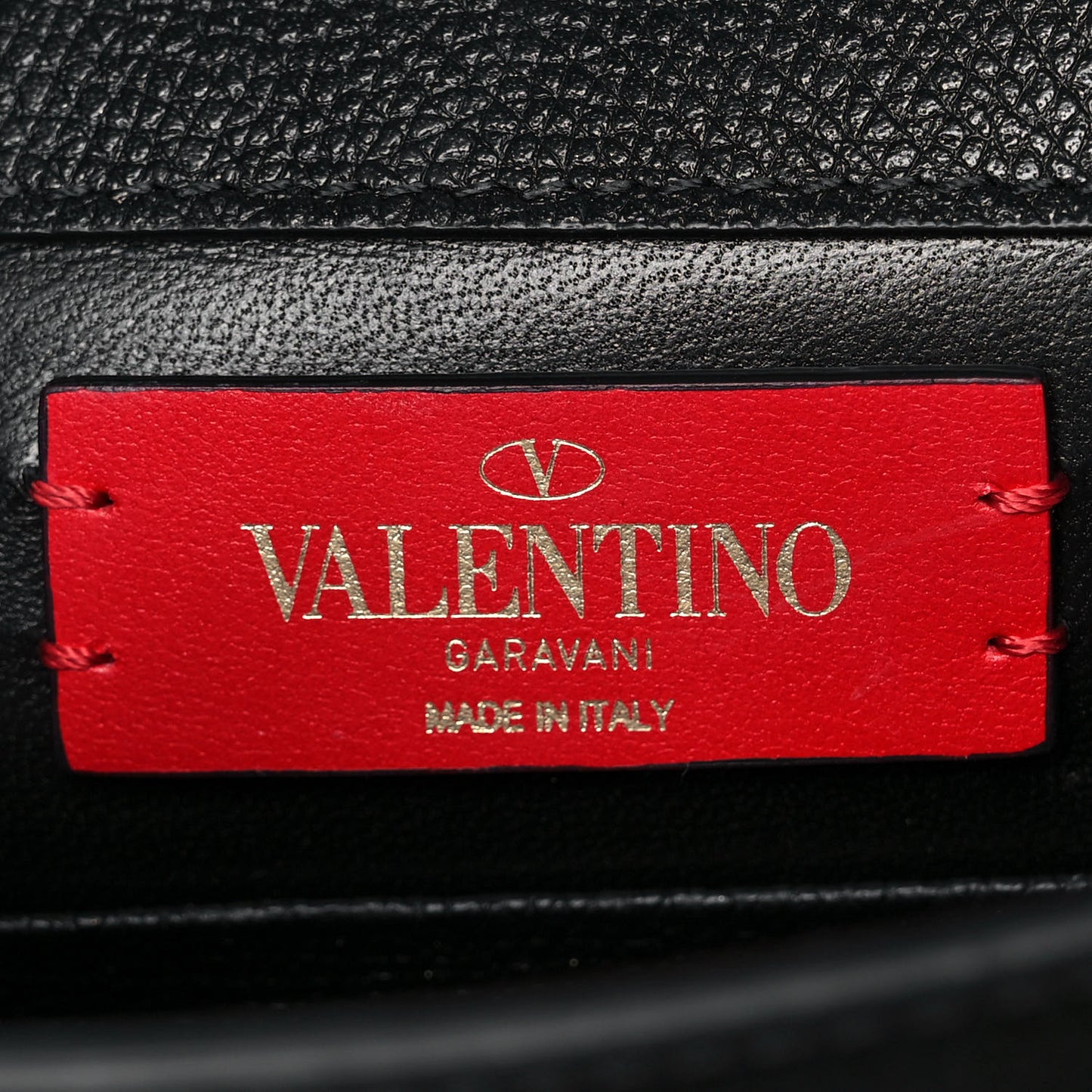 Calfskin VLogo Crossbody Bag Black