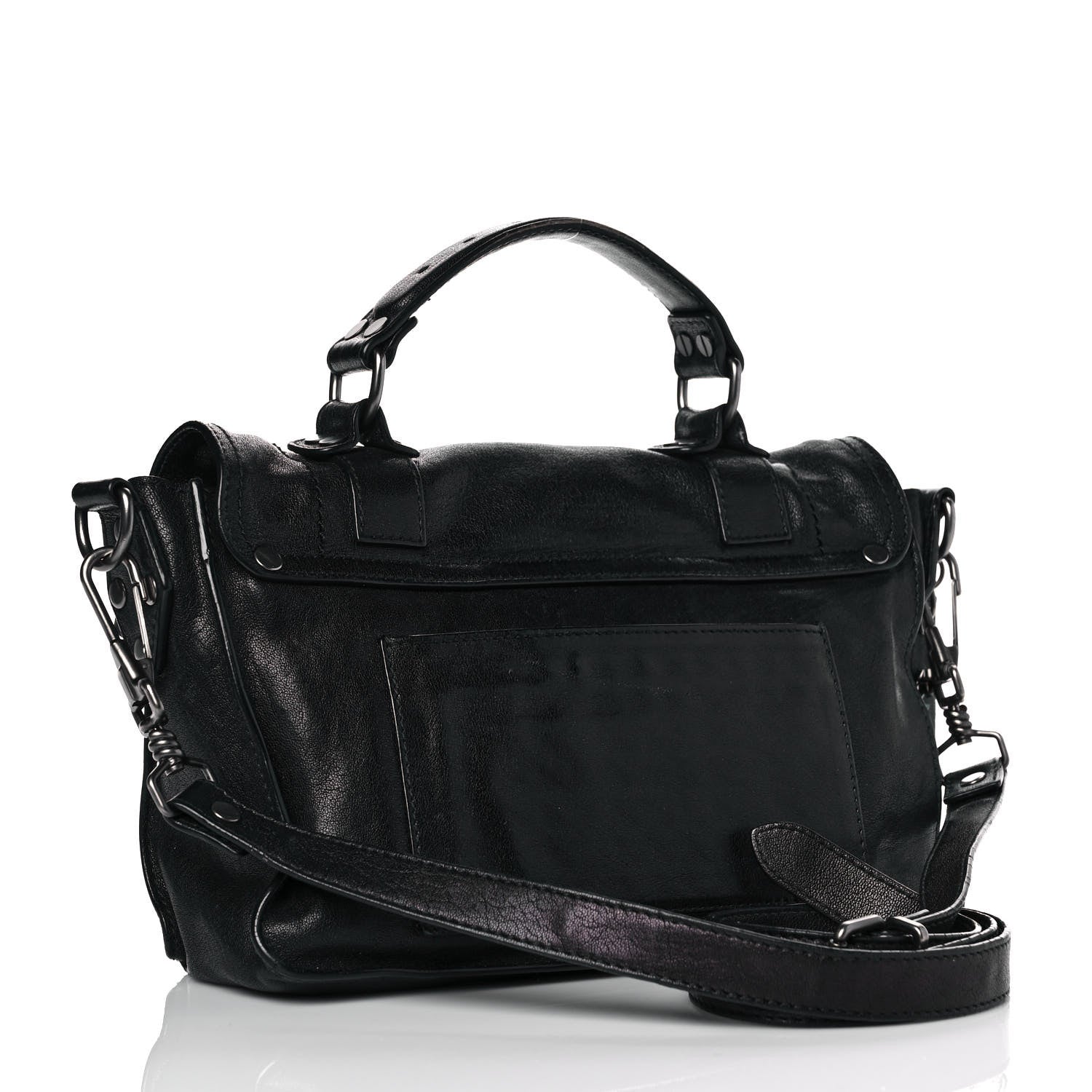 Proenza Schouler Lambskin Tiny PS1 Satchel Black 3 of 9