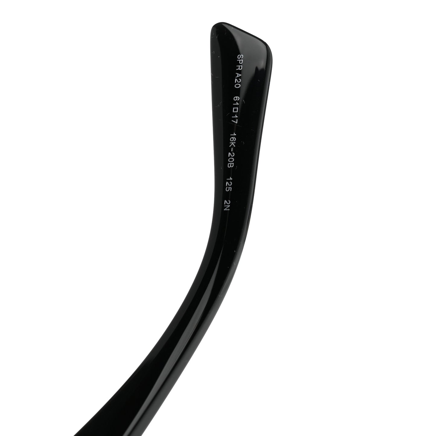 Acetate Oval Sunglasses SPR A20 Black