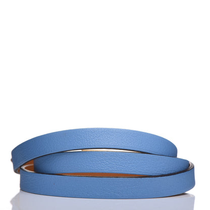 Hermes Swift Hapi 3 MM Triple Tour Bracelet S Bleu Paradis 3 of 7