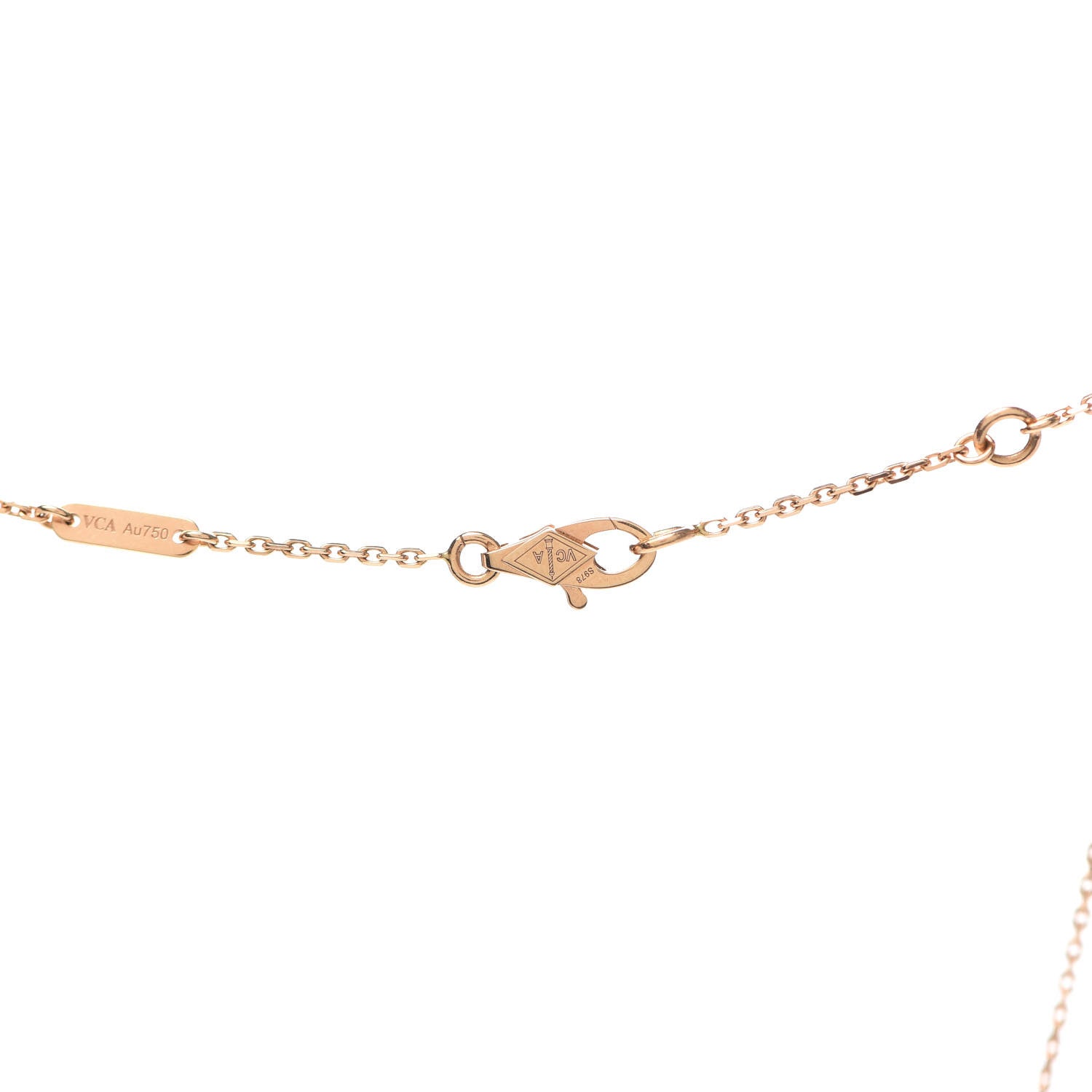 Van Cleef & Arpels 18K Rose Gold Sweet Alhambra Pendant Necklace 5 of 8