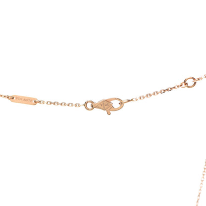 Van Cleef & Arpels 18K Rose Gold Sweet Alhambra Pendant Necklace 5 of 8