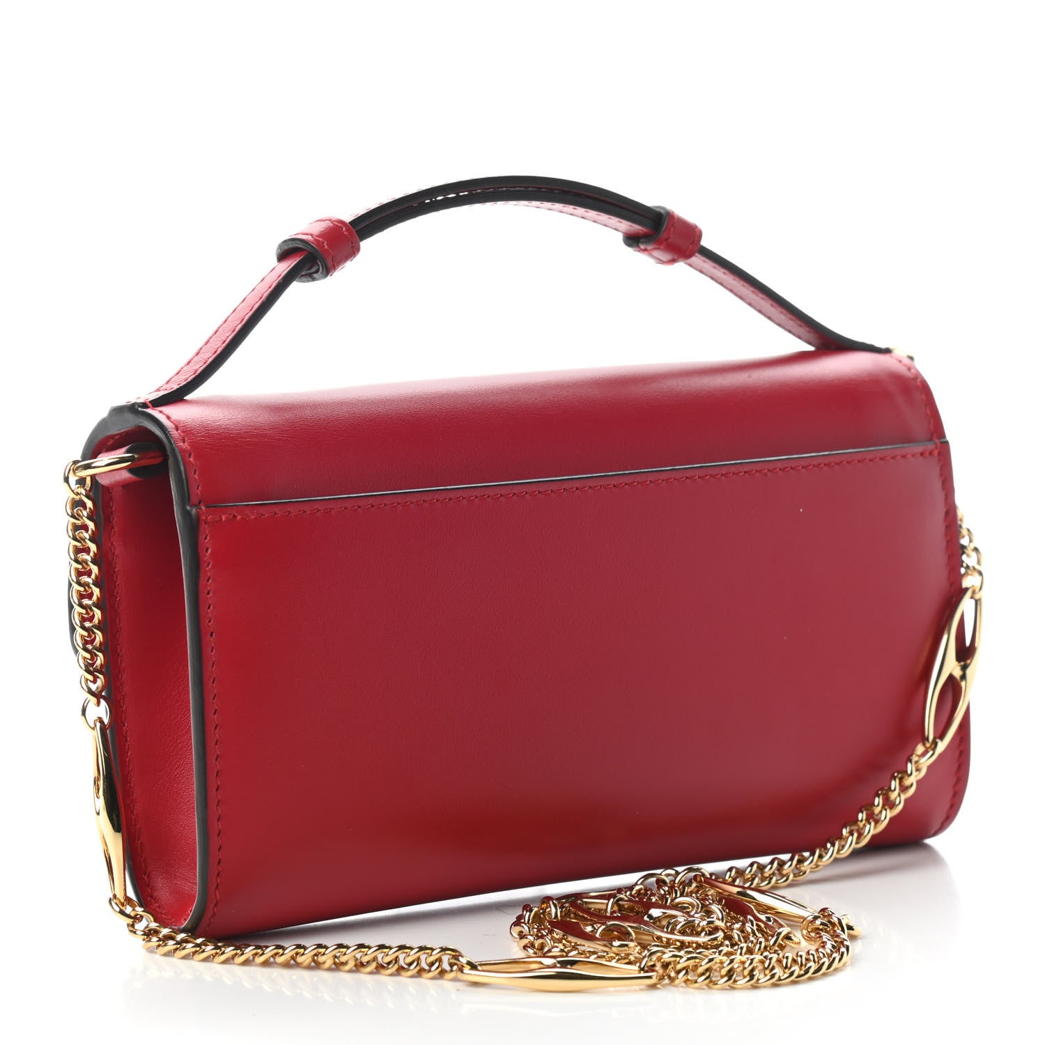 Gucci Smooth Calfskin Mini Zumi Shoulder Bag Hibiscus Red 3 of 10