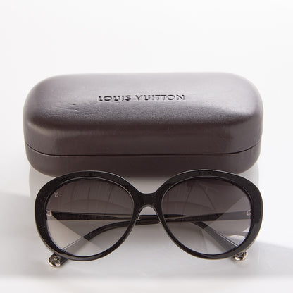 Louis Vuitton Bluebell Sunglasses Z0693W Black Glitter 7 of 7