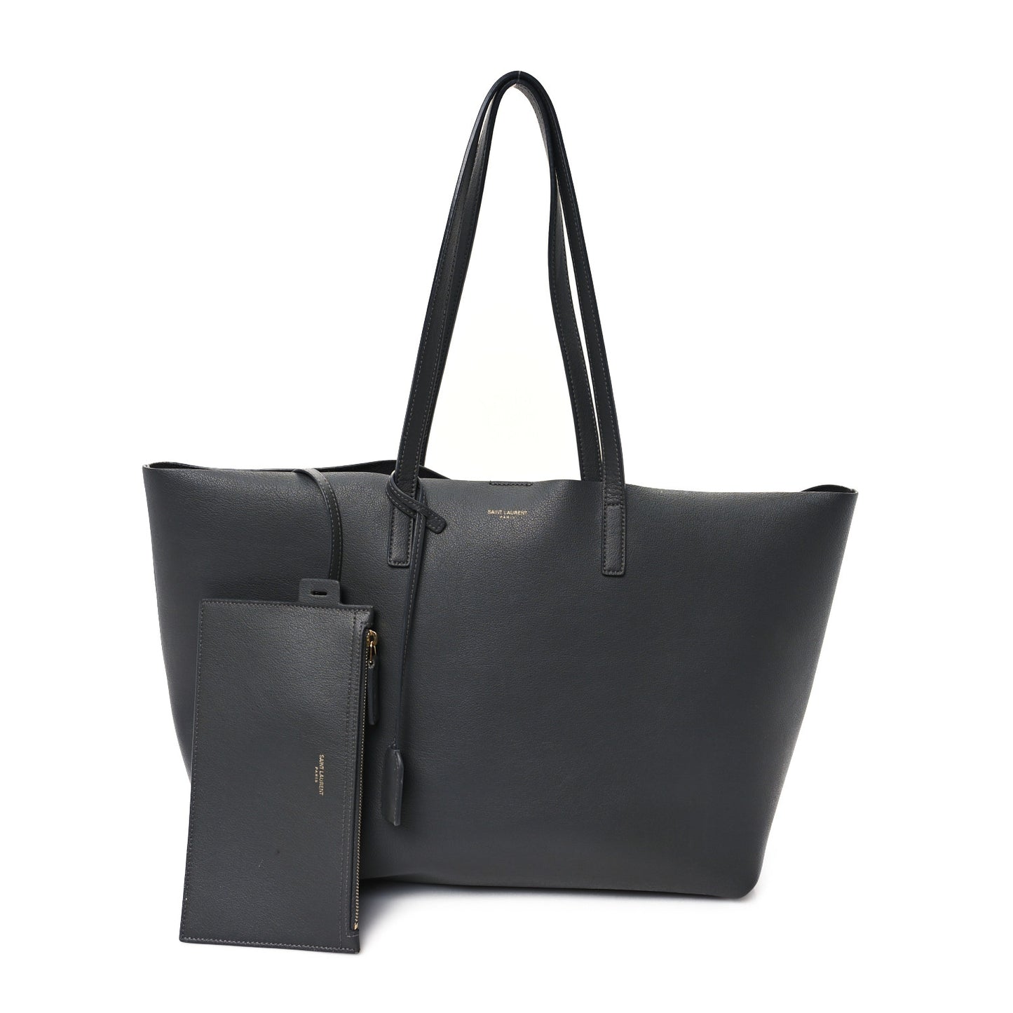 Calfskin Large Shopping Tote Storm